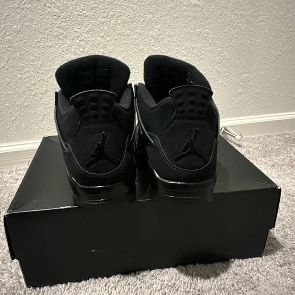 Size 9.5 - Jordan 4 Retro Mid Black Cat - Picture 3 of 5